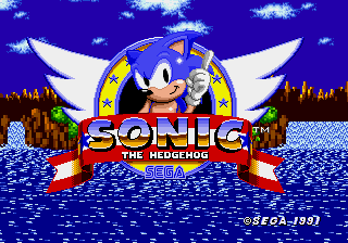 Sonic 1 - The Ring Ride 3 Title Screen